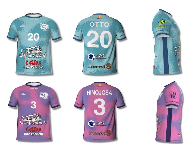 Imagen de camisetas de equipaciones de futbol masculina y femenina